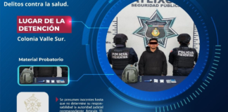 Detienen a hombre por delitos contra la salud en Atlixco
