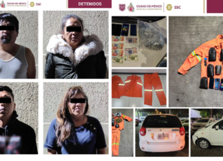 Detienen a banda que fingía ser barrenderos para robar en CDMX