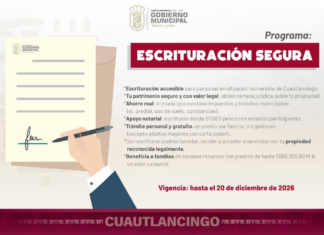 Cuautlancingo ofrece facilidades para regularizar propiedades