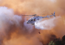 Evacuan hospital en Vicente Guerrero por incendio forestal