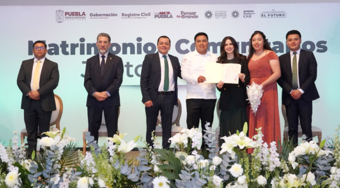 Celebran 44 matrimonios gratuitos en San Martín Texmelucan
