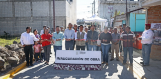 Entregan pavimentación de la Privada 3A Alcanfores en Cuautlancingo