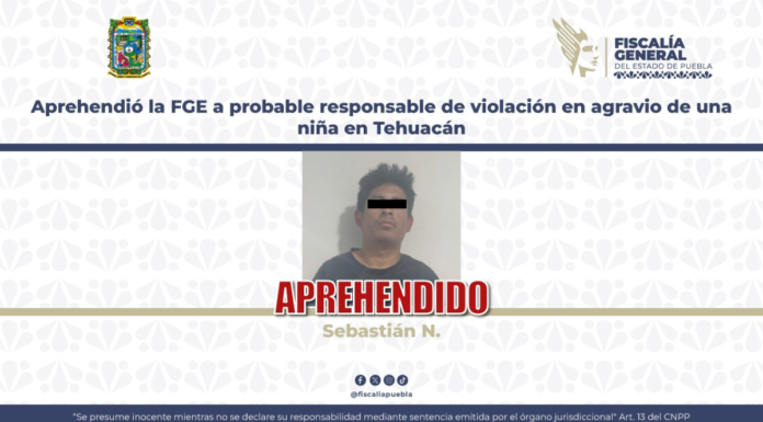 FGE captura a presunto agresor sexual de una menor de edad