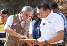 Alejandro Armenta supervisa rescate del río Nexapa