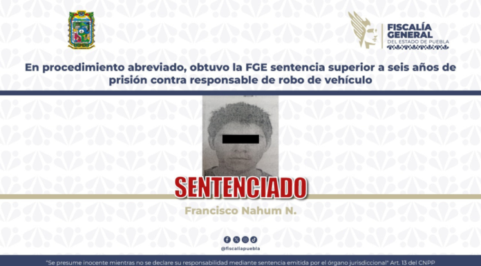 Condenan a sujeto por robo de camioneta en El Carmen