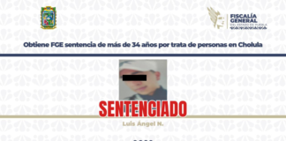 FGE logra sentencia por trata de personas en San Pedro Cholula