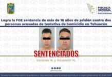 Dan 18 años a dos implicados por ataque armado en Tehuacán