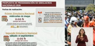 México confirma dos simulacros nacionales de sismo en 2026