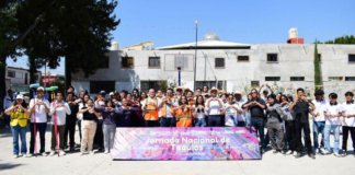 Rehabilitan espacio deportivo con Jornada de Tequio en Puebla