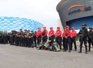 Refuerzan vigilancia en el estadio Cuauhtémoc y el auditorio GNP
