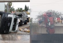 Al menos cinco accidentes viales en Periférico Ecológico tras lluvia