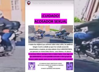 Alertan sobre acosador sexual en colonia Villas Universitarias