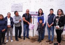 Lupita Cuautle entrega ampliación de red de agua potable en San Rafael Comac