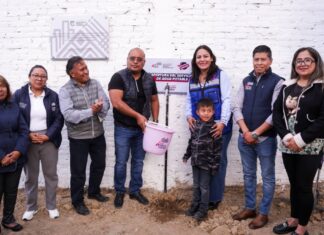 Lupita Cuautle entrega ampliación de red de agua potable en San Rafael Comac