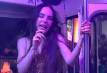 Belinda simula “asalto” en micro durante grabación de videoclip