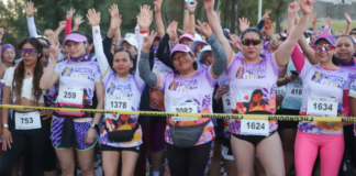 Participan más de 3 mil en la Carrera por las “Mujeres y la Igualdad”