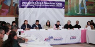 Lupita Cuautle y autoridades auxiliares dan seguimiento a agenda comunitaria