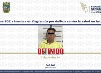 Detiene a hombre por posesión de 37 dosis de cristal en Barrio El Refugio