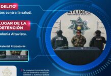 Detienen a hombre consumiendo droga en calles de Atlixco