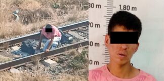 Detienen a hombre por presunto robo en vías del tren en Cuautlancingo