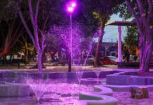 Puebla capital entrega fuentes rehabilitadas en Parque de las Letras