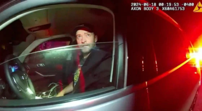 Difunden video del arresto de Justin Timberlake por conducir ebrio