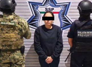 Detienen a “La Güera”, presunta operadora de La Familia Michoacana en Puebla