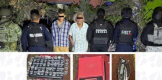 Aseguran punto de venta de droga en Santa María La Rivera; hay dos detenidos