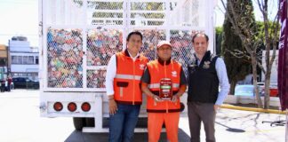 Limpia dona 50 mil latas para rehabilitar espacios deportivos en Puebla