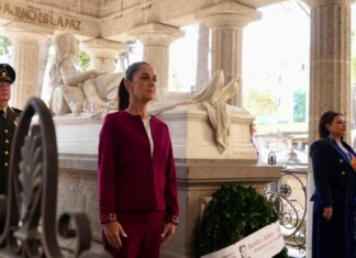 Sheinbaum encabeza conmemoración por el Bicentenario del natalicio de Margarita Maza