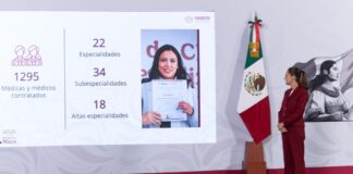 Histórica la contratación de 14 mil médicos especialistas en 2026: Sheinbaum