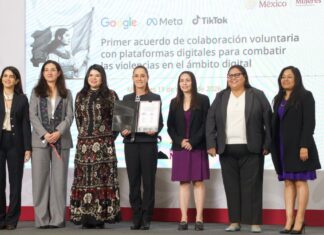México, Google, Meta y TikTok acuerdan combatir violencia digital contra mujeres