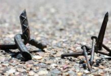 Darán hasta 9 años de prisión por uso de “ponchallantas” en Puebla