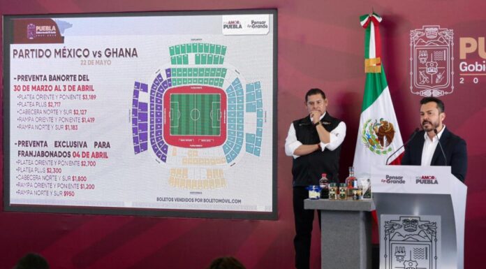 Partido Perú-España proyecta derrama de 376 mdp en Puebla