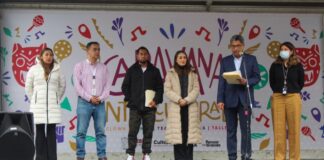 Niñez de Zacatlán participa en Caravana Intercultural de arte y cultura