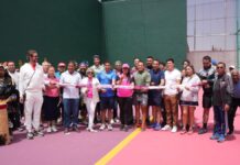 San Pedro Cholula rescata cancha de frontenis en el Deportivo Tlachtli