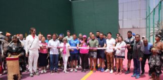 San Pedro Cholula rescata cancha de frontenis en el Deportivo Tlachtli