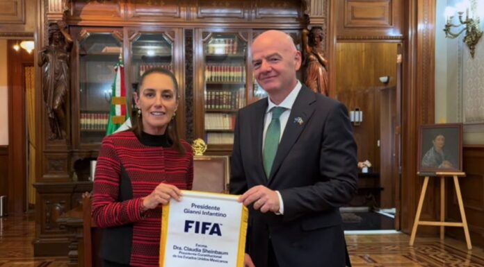 Sheinbaum e Infantino evalúan preparativos del Mundial 2026; será “maravilloso”