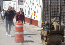 Pepe Chedraui supervisa programa de bacheo en Xochimehuacan