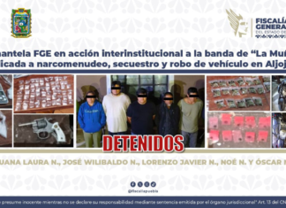 Desarticulan banda de “La Muñeca” en Aljojuca; hay cinco detenidos