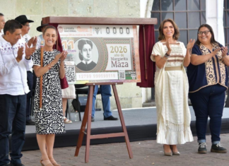 Develan billete de lotería conmemorativo por Margarita Maza