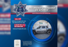 Recuperan camioneta con predenuncia de robo en Atlixco