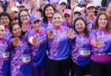 Lupita Cuautle conmemora el 8M con carrera por la igualdad