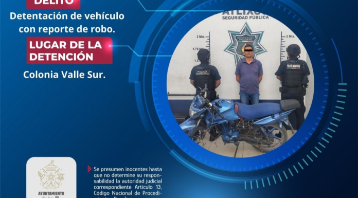 Recuperan camioneta robada y detienen a conductor en Atlixco