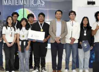 Estudiantes de la BUAP ganan oro en la Olimpiada Estatal de Matemáticas