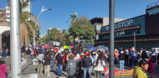 Marcha de la 28 de Octubre provoca cierres viales en Puebla