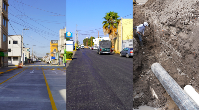 Texmelucan ejecuta obras para rehabilitar calles y drenaje