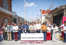 Omar Muñoz entrega pavimentación en privada de Cuatro Caminos