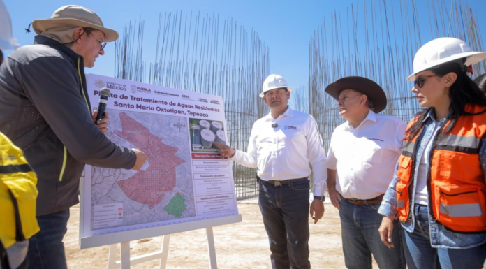 Supervisan planta en Tepeaca para tratamiento de aguas residuales