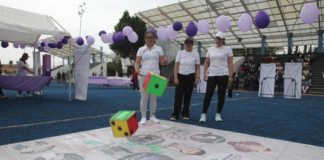 Participan servidoras públicas de Puebla en rally del 8M